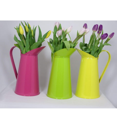 Metallkanne zur Wahl in 3 verschiedenen Farben ca. 29cm hoch