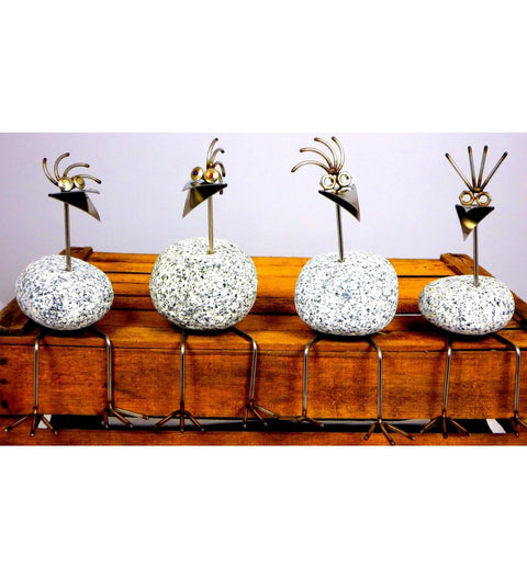 Kantenhocker SV mini 1 K ca. 30 cm Gesamthöhe aus Granit und Edelstahl Original Gebrüder Lomprich