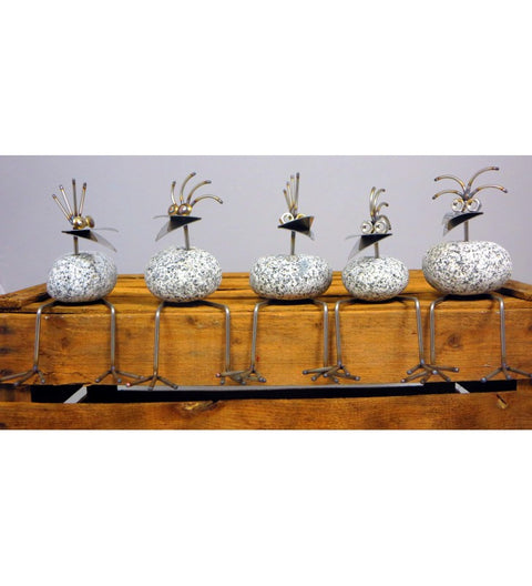 Kantenhocker SV mini 2 K ca. 20 cm Gesamthöhe aus Granit und Edelstahl Original Gebrüder Lomprich