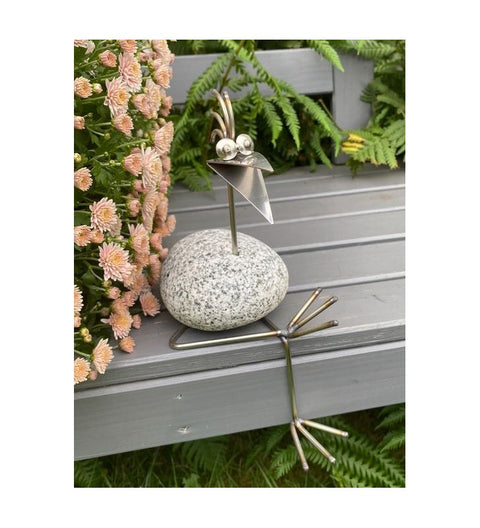 Kantenhocker SV mini 4 K ca. 17cm hoch  aus Granit und Edelstahl