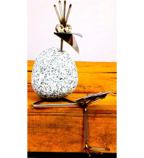 Kantenhocker SV mini Poker ca. 22cm hoch aus Granit und Edelstahl