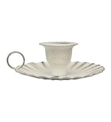 Kerzenhalter aus Metall Clair Blanc – 16 cm Shabby Chic