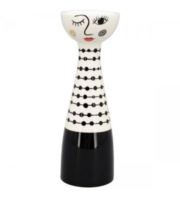 XOXO Kerzenhalter aus Keramik ca. 8,5x8,5x25 cm