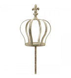 Gartenstecker Krone Vintage aus Metall ca. 130 cm