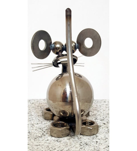 Kugelmaus ca. 11cm hoch aus Edelstahl