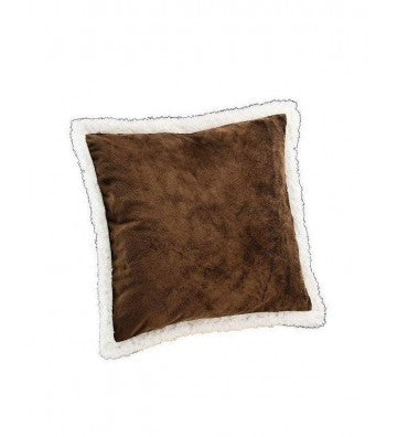 Kuschelkissenhülle braun/creme ca. 50x50cm