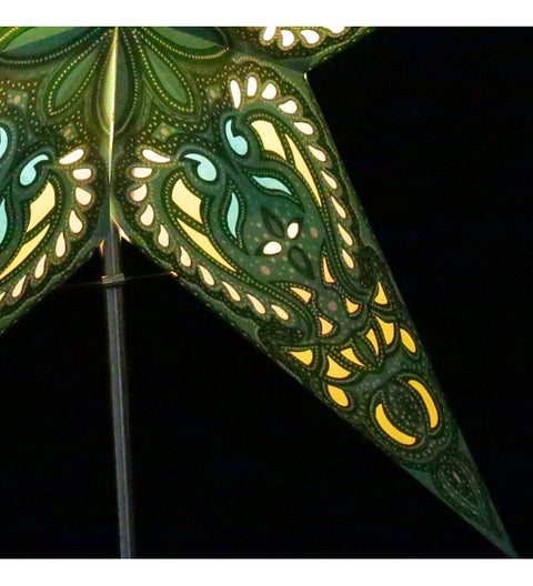 Leuchtstern Aldebaran mit 5 Zacken ca. 60cm, Magnetverschluss