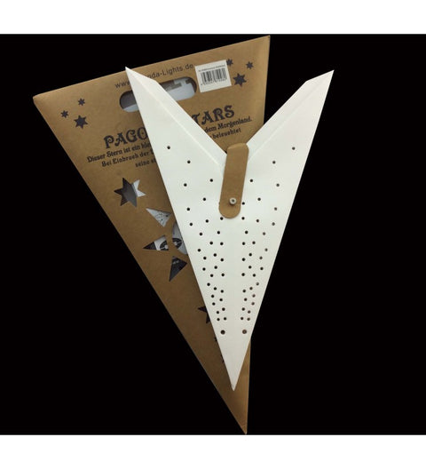 Leuchtstern Anemone weiß ca. 60 cm Ø, 9 Zacken mit Magnetverschluss