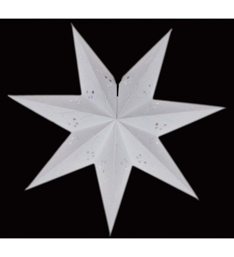 Leuchtstern Baby Marylin weiß 7 Zacken 40 cm mit Magnetverschluß