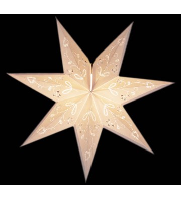 Leuchtstern Baby Marylin weiß 7 Zacken 40 cm mit Magnetverschluß