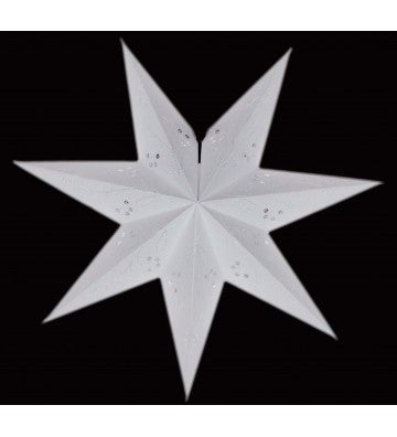 Leuchtstern Baby Marylin weiß 7 Zacken 40 cm mit Magnetverschluß