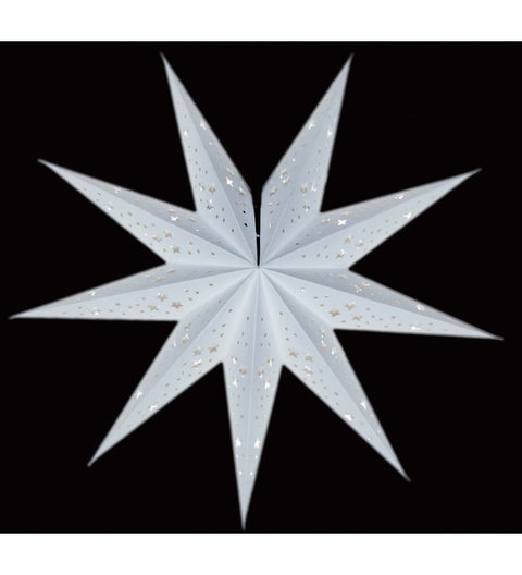 Leuchtstern Baby Mirissa weiß 9 Zacken 40 cm mit Magnetverschluss