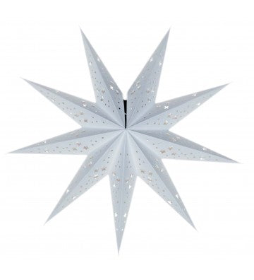 Leuchtstern Baby Mirissa weiß 9 Zacken 40 cm mit Magnetverschluss