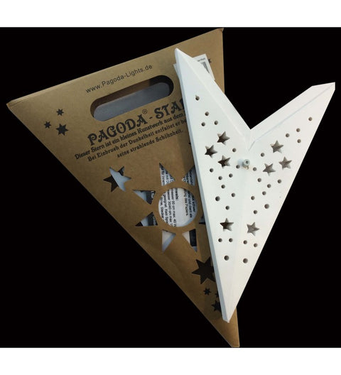 Leuchtstern Baby Mirissa weiß 9 Zacken 40 cm mit Magnetverschluss