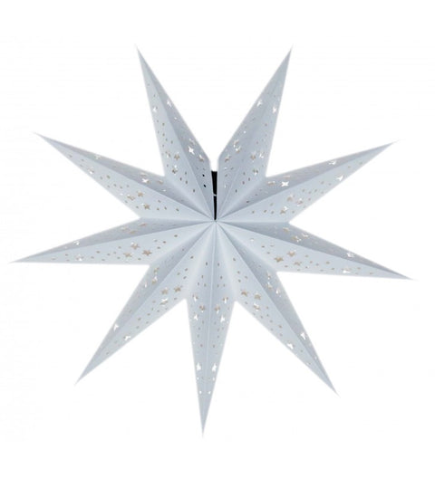 Leuchtstern Baby Mirissa weiß 9 Zacken 40 cm mit Magnetverschluss