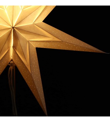 Leuchtstern Baby Naya weiß ca. 40 cm mit 7 Zacken und Zippverschluss