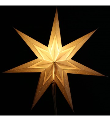 Leuchtstern Baby Naya weiß ca. 40 cm mit 7 Zacken und Zippverschluss