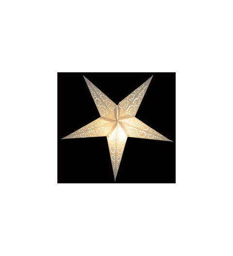 Leuchtstern Baby Twister weiß mit 5 Zacken ca. 40 cm Magnetverschluss