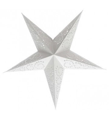 Leuchtstern Baby Twister weiß mit 5 Zacken ca. 40 cm Magnetverschluss