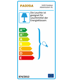 Leuchtstern für Außen XXL weiß ca. 100 cm, 15 Zacken,  inkl. Außenkabel 4 Meter