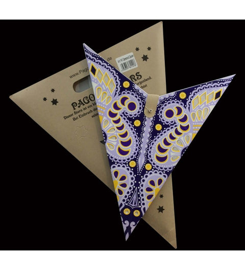 Leuchtstern Ganesha lila mit 5 Zacken ca. 60cm Magnetverschluss