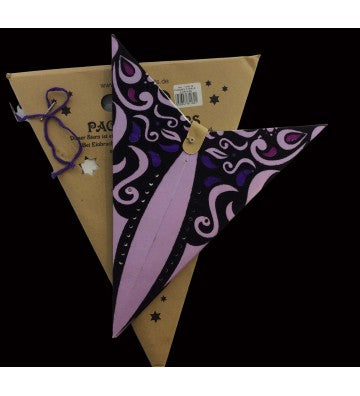 Leuchtstern Phönix purple mit Samtdruck,5 Zacken Magnetverschluß ca 60cm