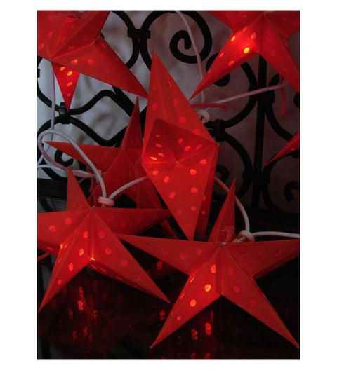 Leuchtsterne Set Batik 10 Stück Farbe  je ca. 15 cm zur Wahl