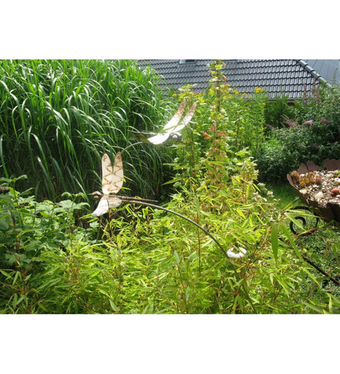 Gartenstecker Libelle aus Edelstahl ca.150cm