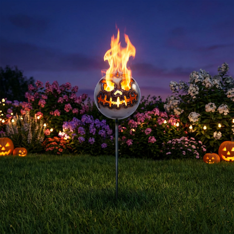 Feuerfratze Grinse Gesicht Ø 13 cm - Edelstahl