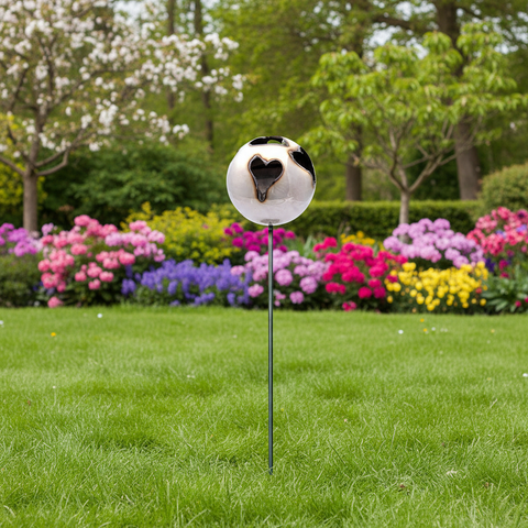 Feuerkugel Motiv Herz Ø 13cm aus Edelstahl