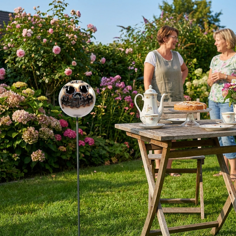 Feuerfratze Grinse Gesicht Ø 13 cm - Edelstahl