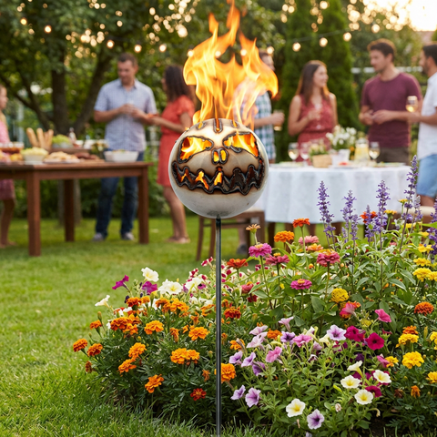 Feuerfratze Zickzack Gesicht Ø 13 cm aus Edelstahl