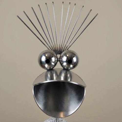 Design-Ente aus Granit & Edelstahl – Handgefertigtes Unikat, ca. 68 cm