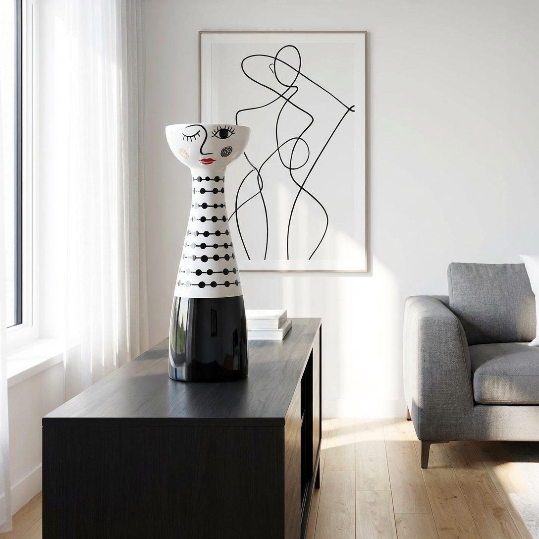 Kerzenhalter XOXO Keramik – Modernes Design 25 cm