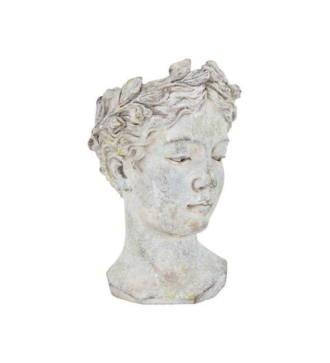 Pflanzbüste Valo grau/weiß zur Wahl in 2 versch. Größen