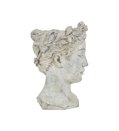 Pflanzbüste Valo grau/weiß zur Wahl in 2 versch. Größen