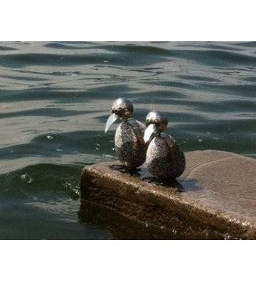 Pinguin S ca.15cm hoch aus Granit und Edelstahl Original Gebrüder Lomprich