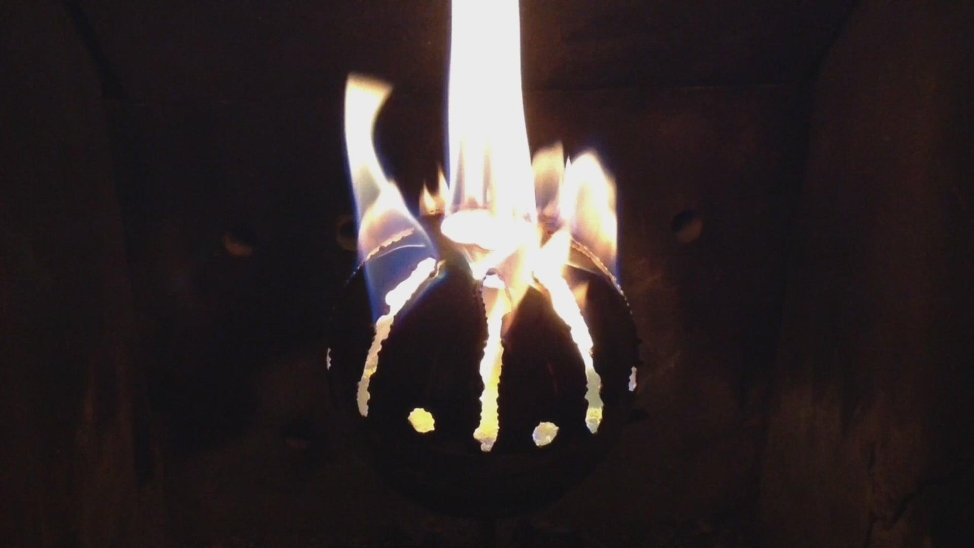 Feuerkugel Motiv Sonne Ø 13cm aus Edelstahl mit 1 Liter Bioethanol Gratis