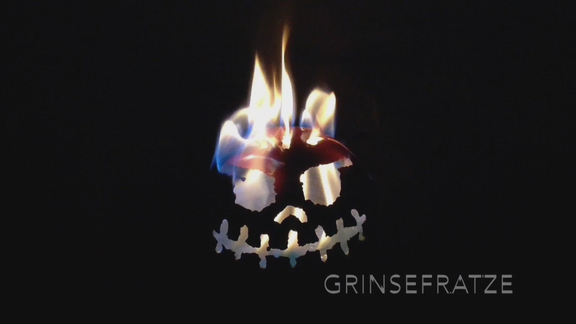 Feuerfratze Grinse Gesicht Ø 13 cm - Edelstahl