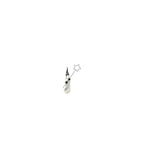 XMAS Wichtel Santa aus Keramik mit LED Stern ca.9,6x17x31,5 cm