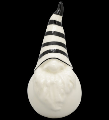 XMAS XOXO Santa Keramik weiß/schwarz ca. 12 cm