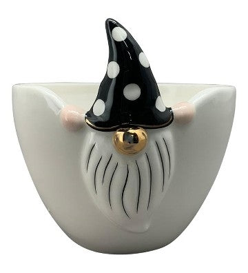 Schale XOXO weiß schwarz ca.14,2x13,6x12,5 cm