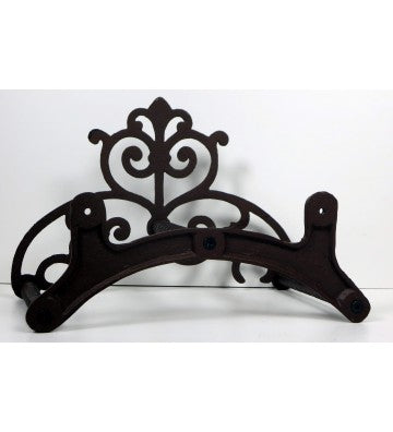 Schlauchhalter Landhaus Stil ca. 20cm hoch Gusseisen rostfarben antik