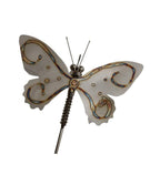 Gartenstecker Schmetterling aus Edelstahl 75 cm