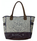 Umhängetasche Shopper Canvas 35x38 cm