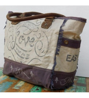 Umhängetasche Shopper Canvas 35x38 cm