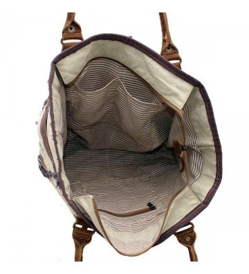 Umhängetasche Shopper Canvas 35x38 cm