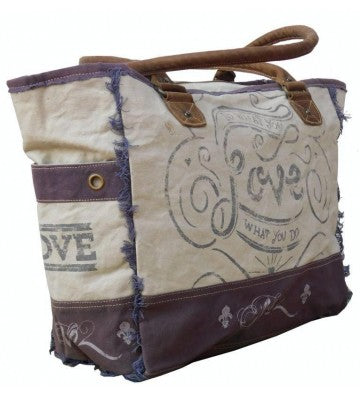 Umhängetasche Shopper Canvas 35x38 cm