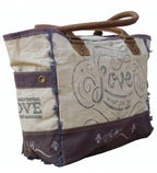 Umhängetasche Shopper Canvas 35x38 cm