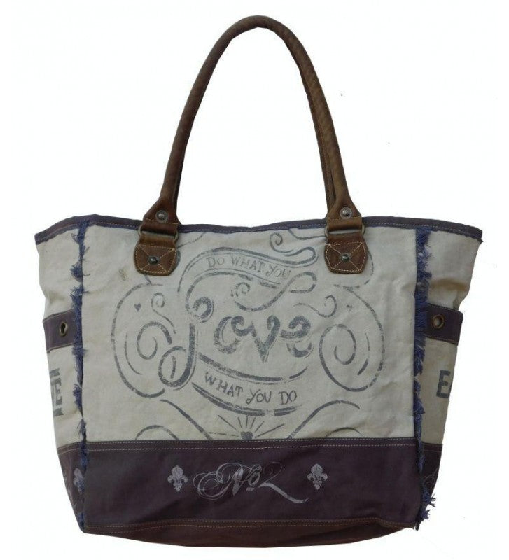 Umhängetasche Shopper Canvas 35x38 cm